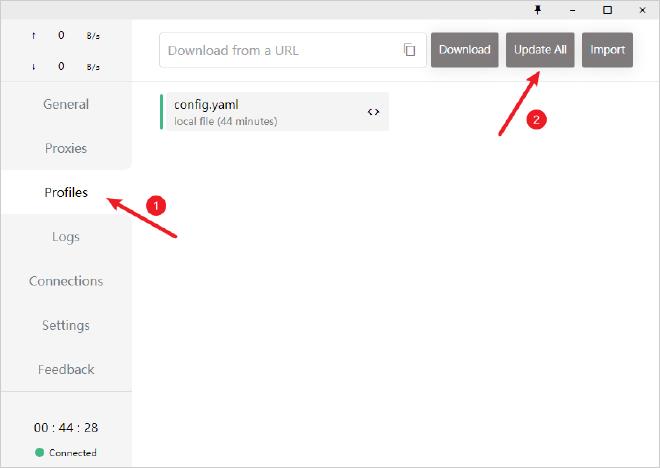 Clash for Windows 更新配置文件